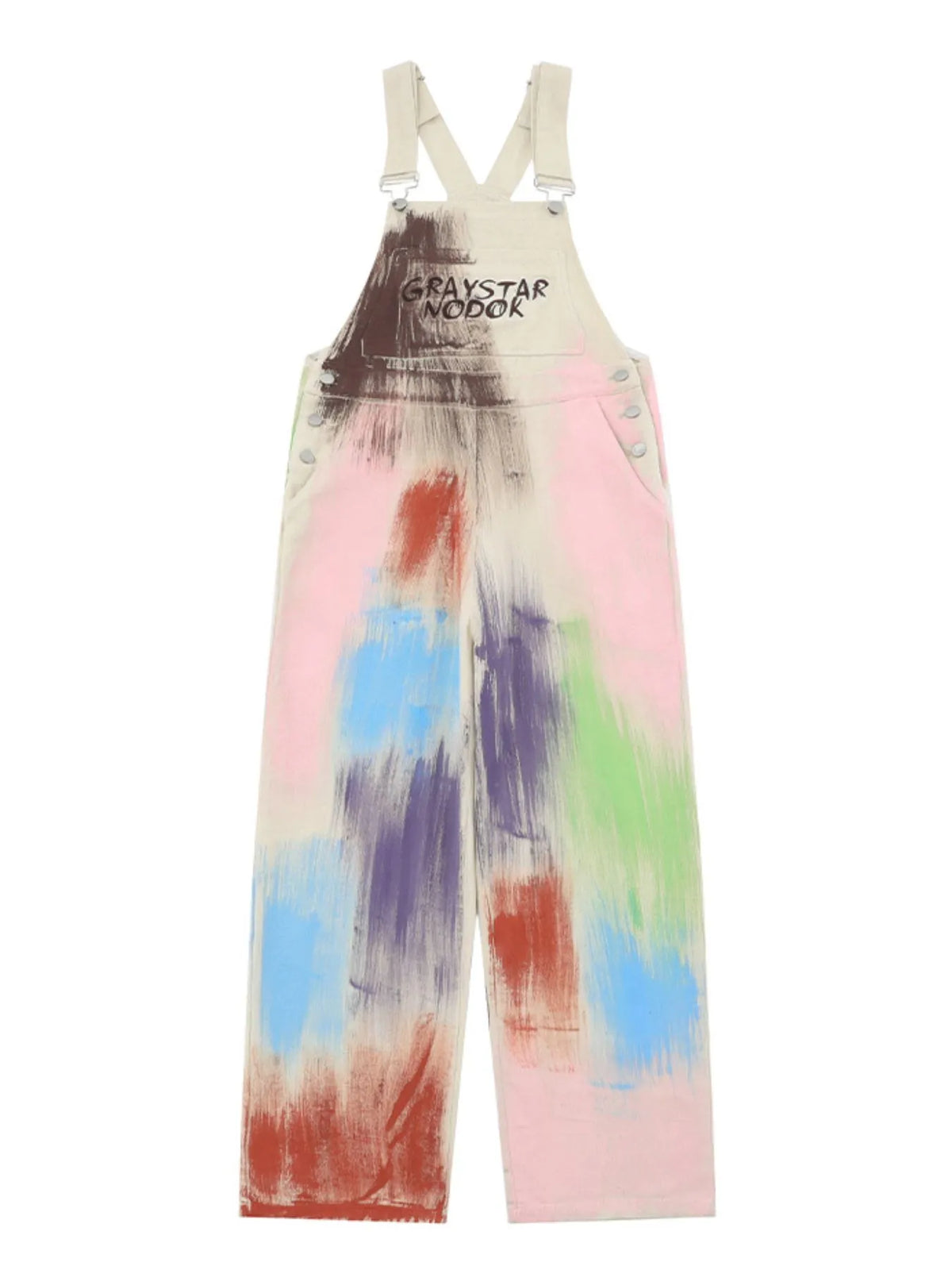 Colorful Wide Leg Overalls - Lilixa.store