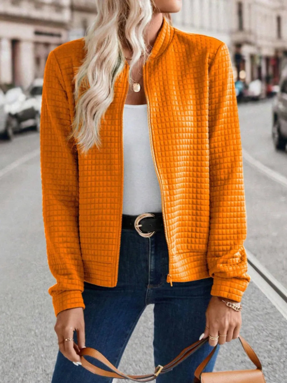 Zip Up Long Sleeve Jacket, view 19