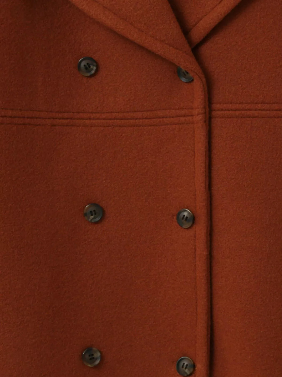 Double-Breasted Long Sleeve Coat, view 6