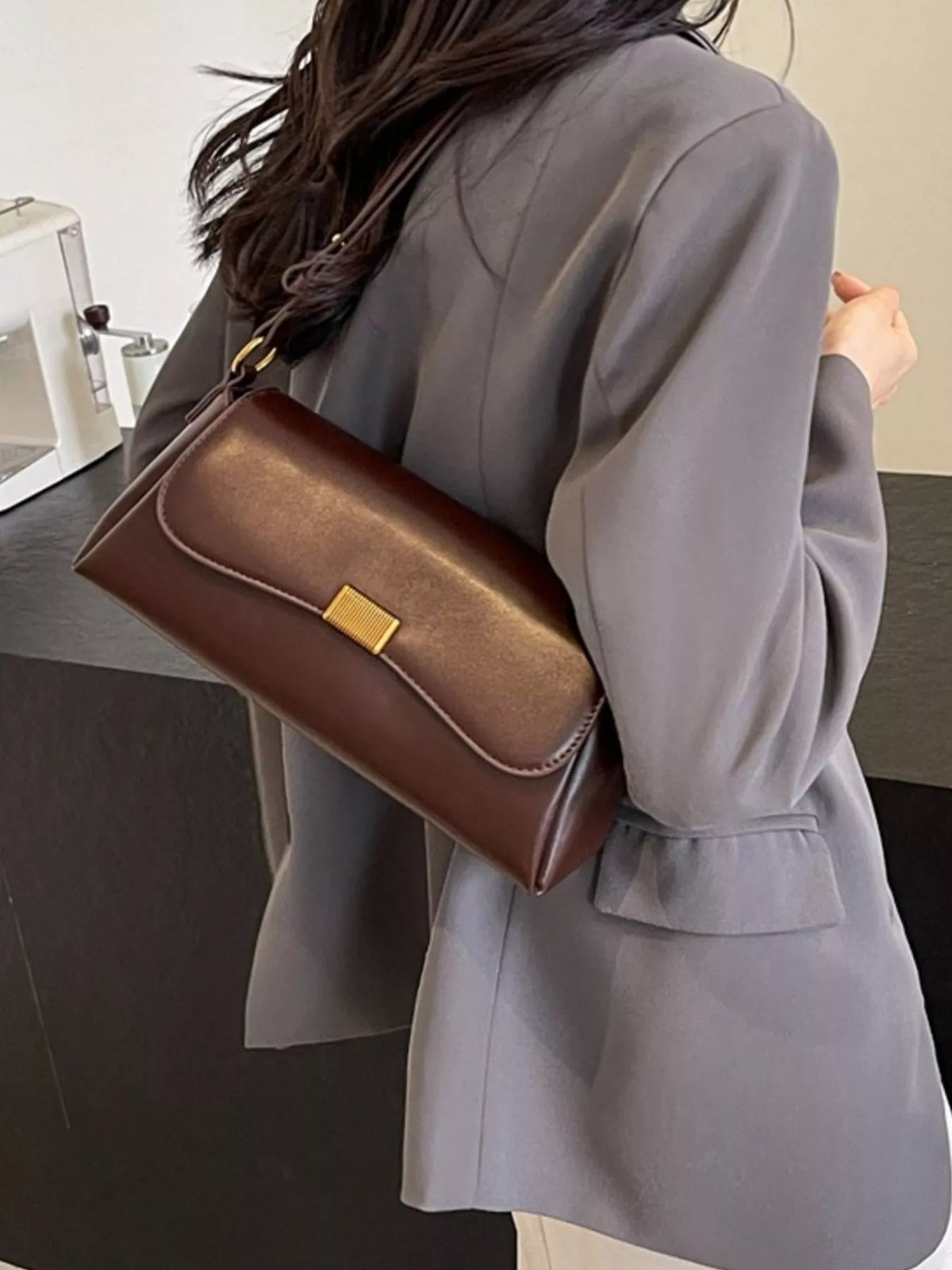 Flap Leather Shoulder Bag - Lilixa.store