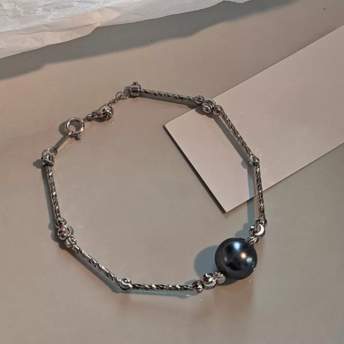 Pearl Accent Chain Bracelet - Lilixa.store