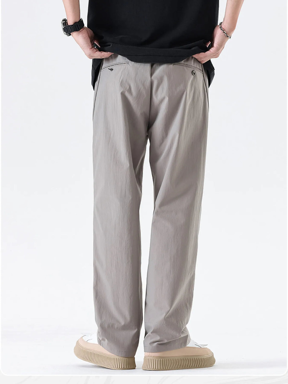 Men's Full Size Wide Leg Pants Plus Size, view 4