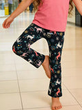 Children's Unicorn Print Flare Leggings - Lilixa.store