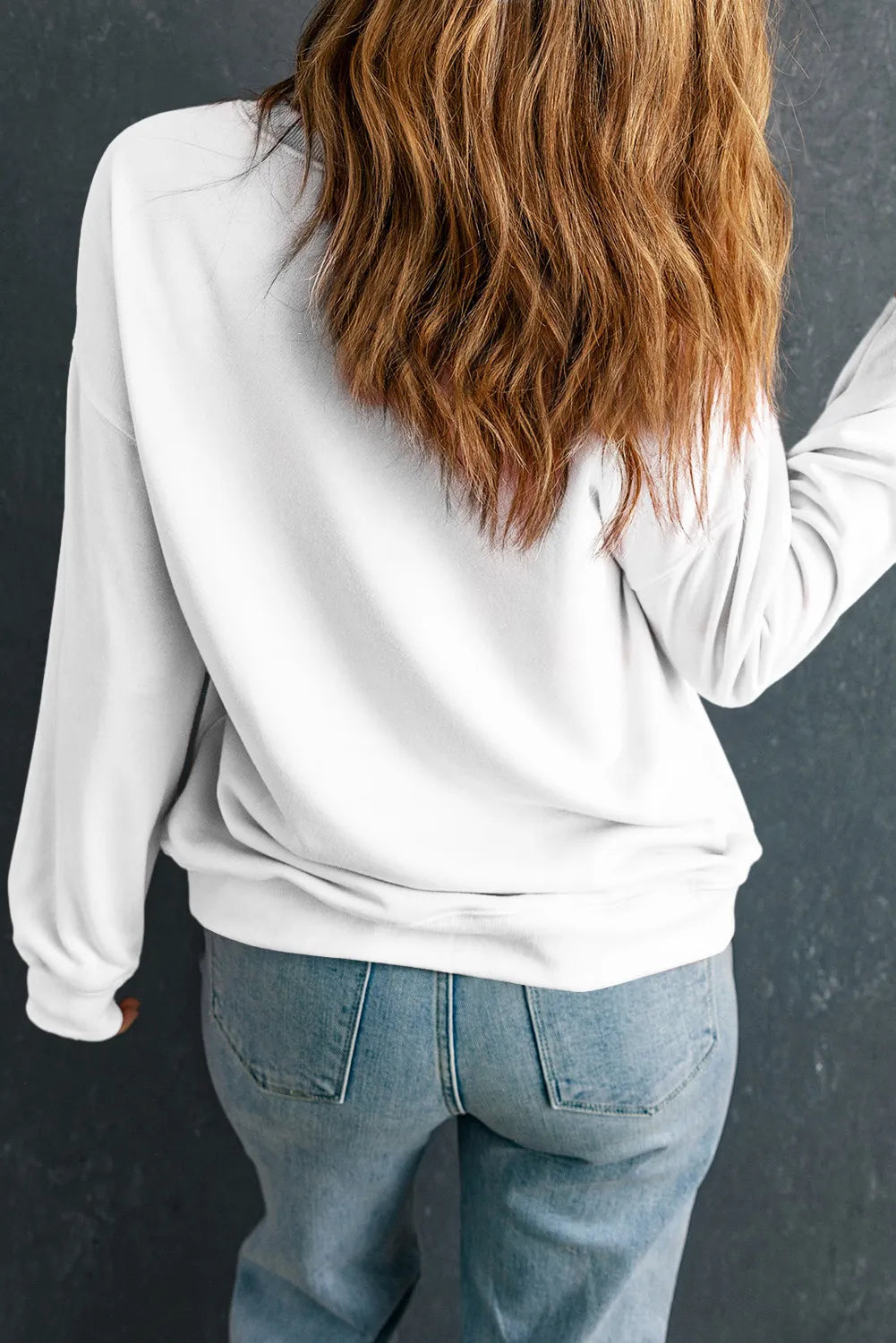 Football Round Neck Long Sleeve Sweatshirt - Lilixa.store