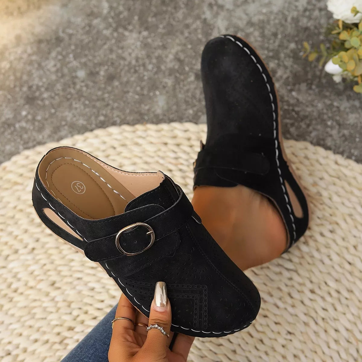 Casual Buckle Slip-Ons, view 4