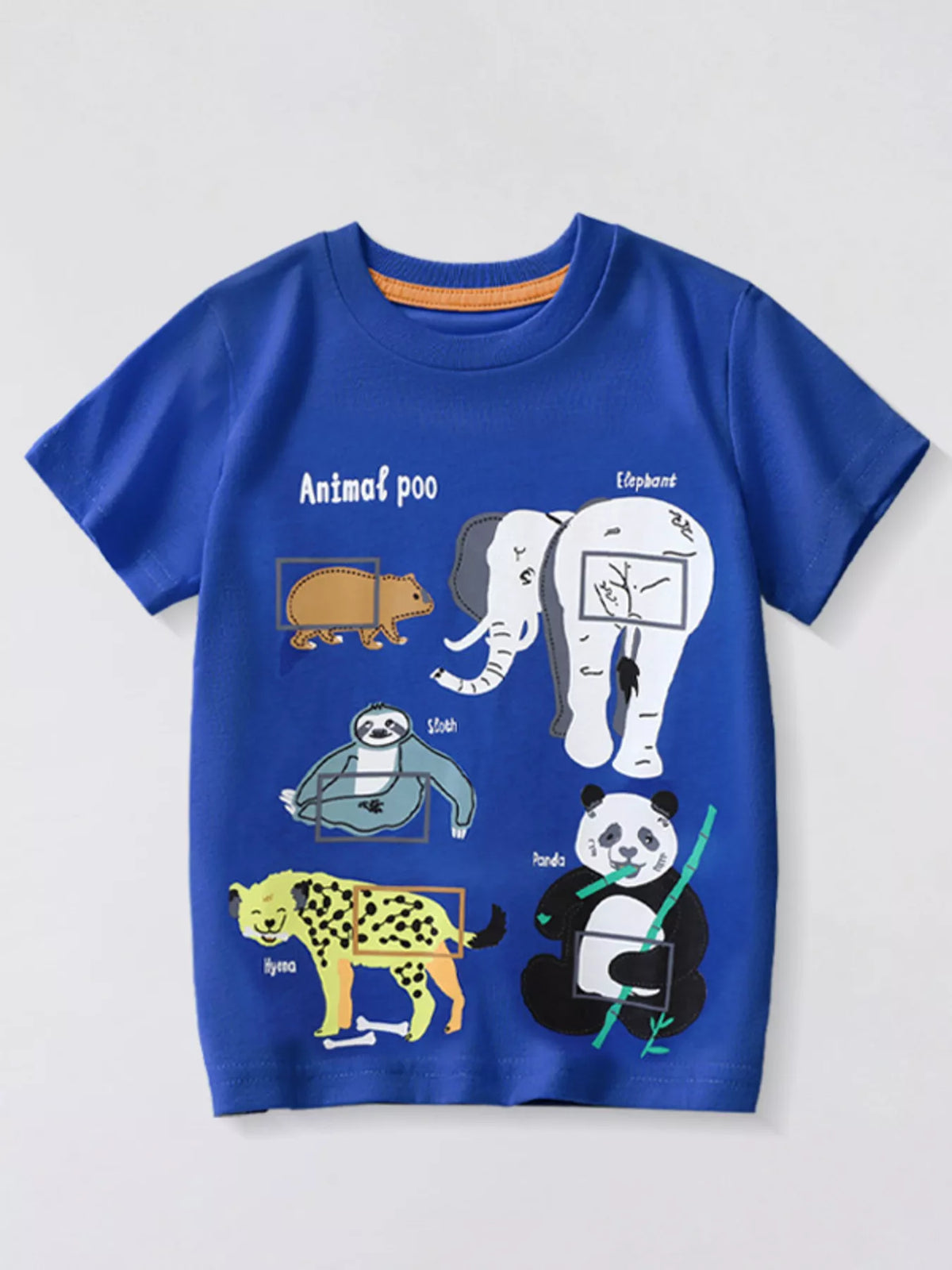 Children's Animal Graphic Short Sleeve T-Shirt - Lilixa.store
