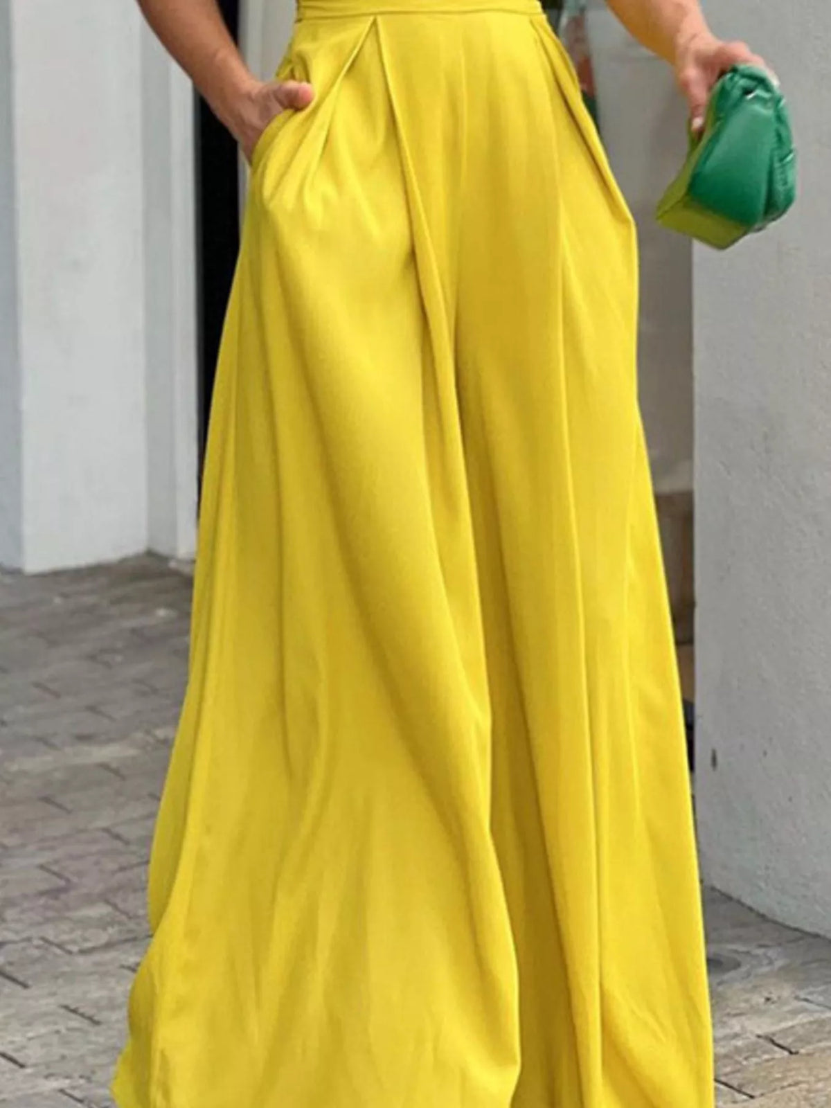 Puff Sleeve Wide Leg Jumpsuit, view 8