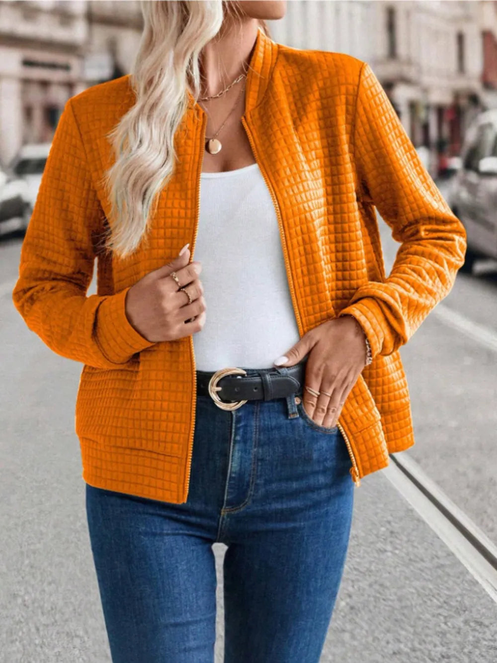 Zip Up Long Sleeve Jacket, view 17