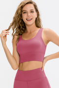 Scoop Neck Long Sports Bra - Lilixa.store