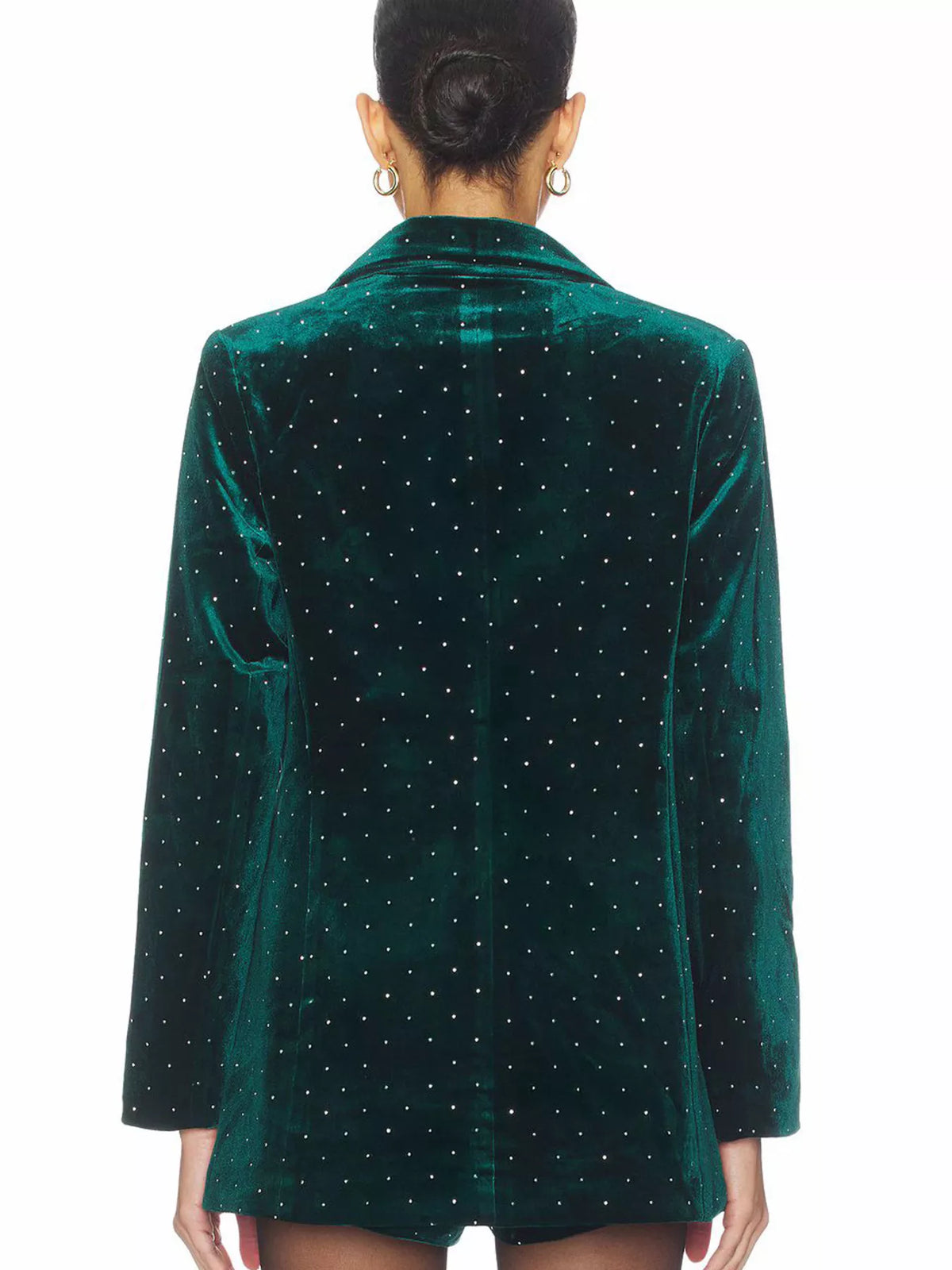 Rhinestone Embellished Single-Breasted Blazer, view 4