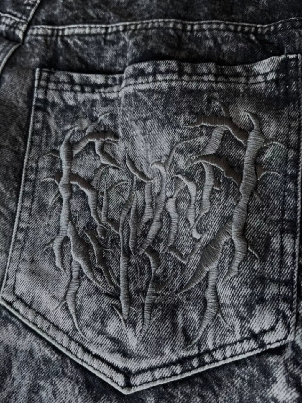 Men's Full Size Spider Wide-Leg Streetwear Jeans Plus Size - Lilixa.store