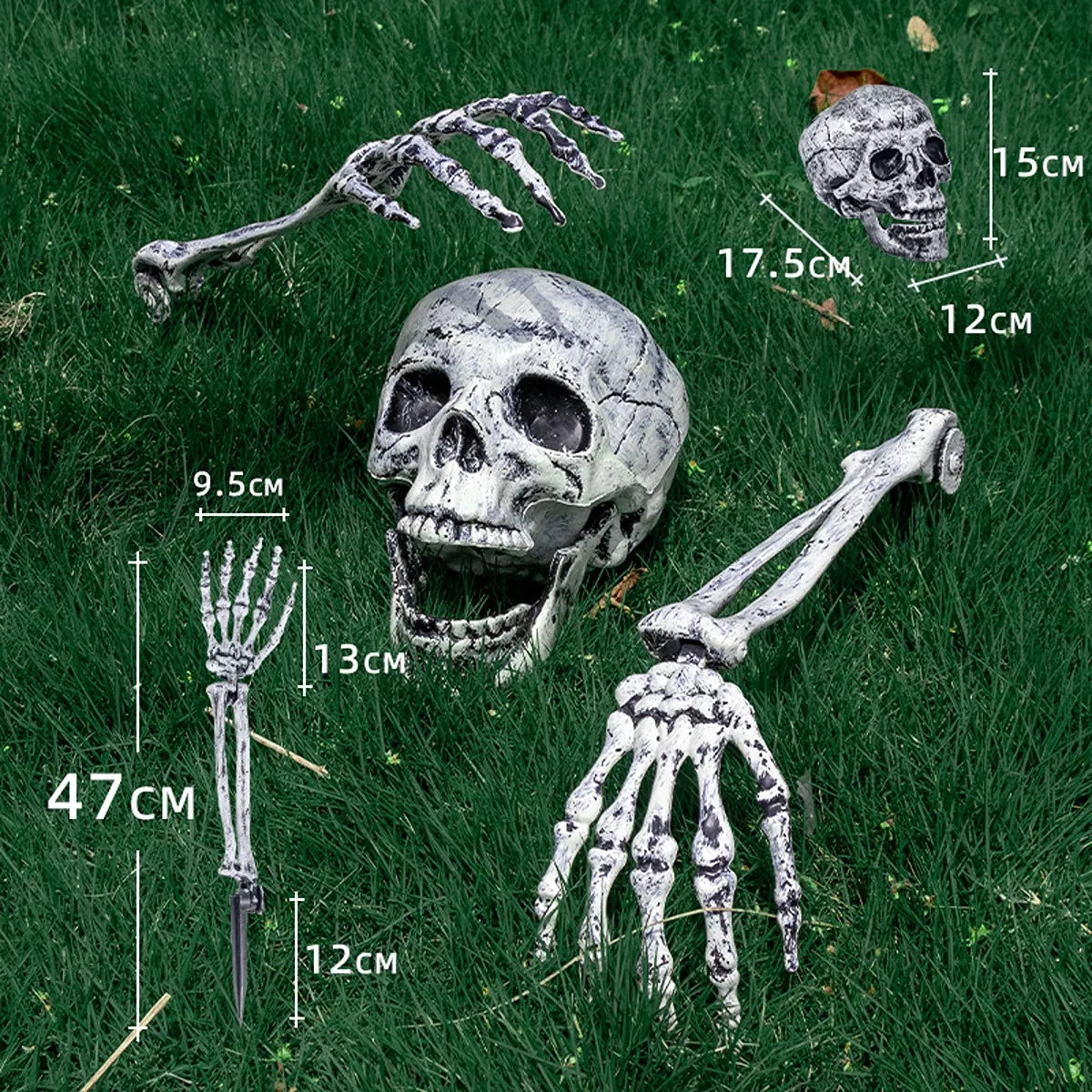 Halloween Skull and Skeleton Arms - Lilixa.store