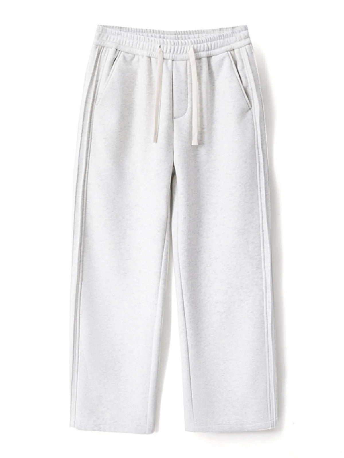 Men's Plus Size Casual Loose Fit Pants in Light Gray