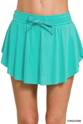 Zenana Ruffle Hem Tennis Skirt With Hidden Inner Pockets - Lilixa.store