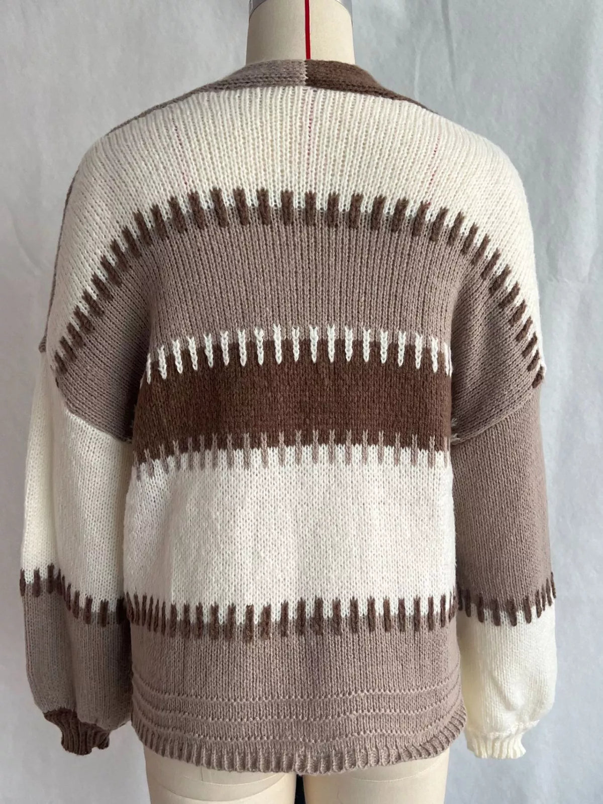 Color-Block V-Neck Cardigan, view 7