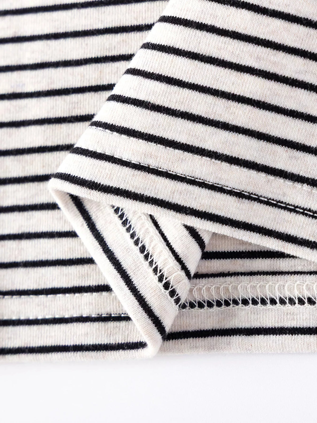 Children's Long-Sleeve Striped Turtleneck T-Shirt - Lilixa.store