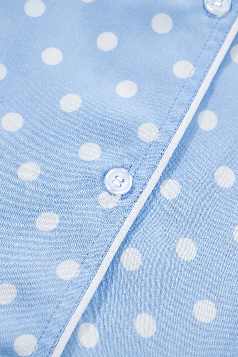 Dotted Print Soft Short Pajama Set - Lilixa.store