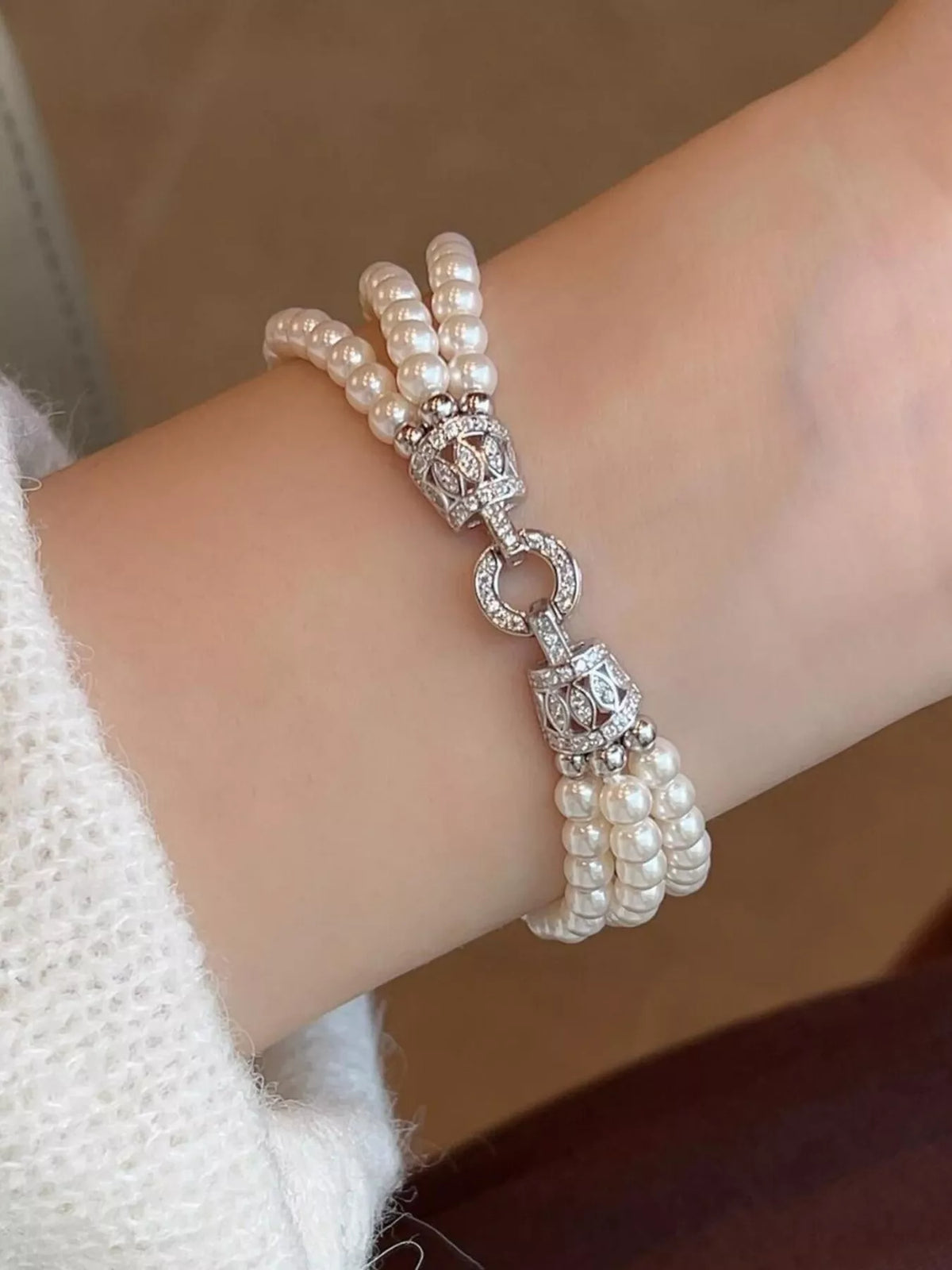 Three Layers Pearl Bracelet - Lilixa.store