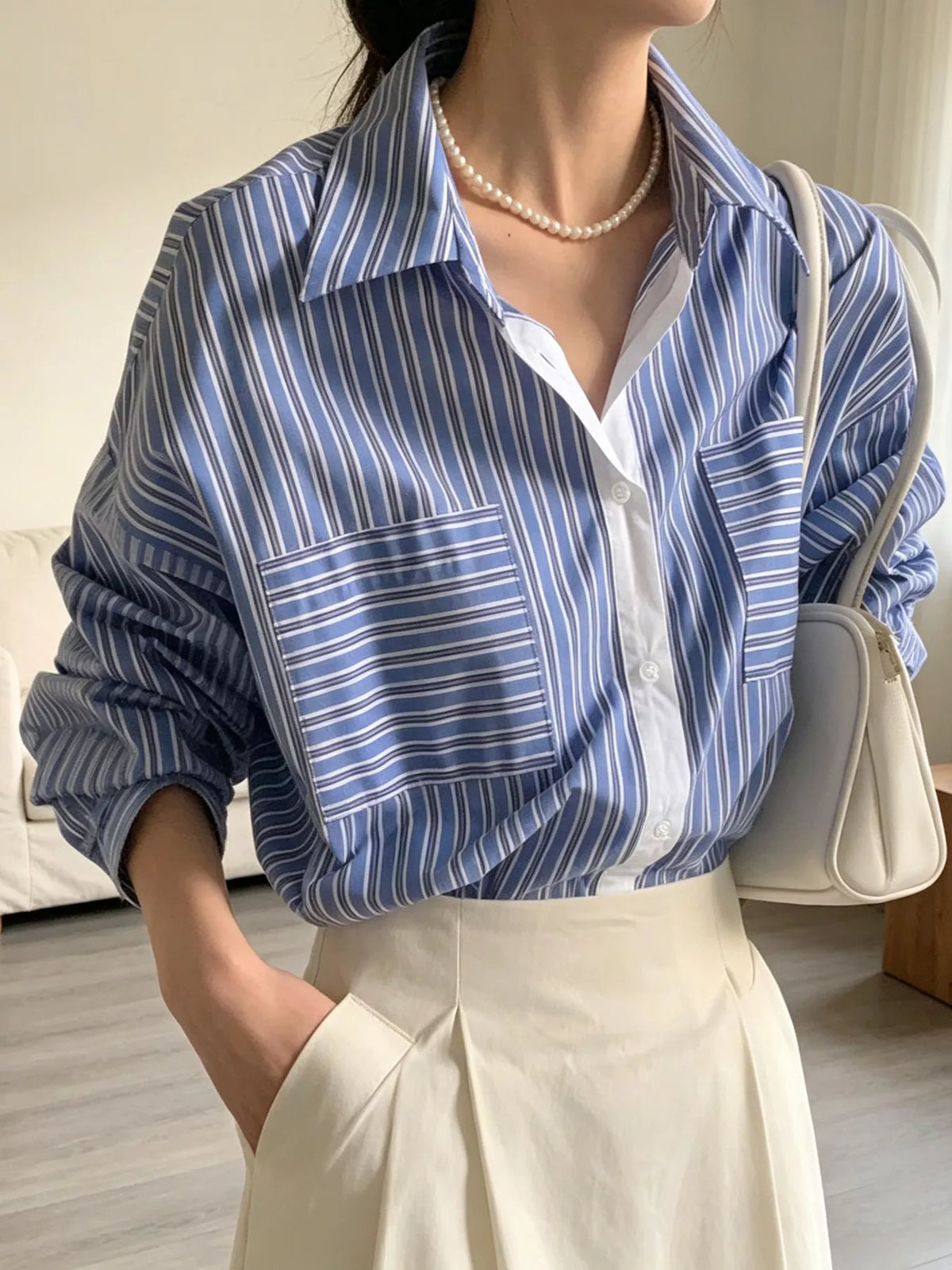 Striped Button-Down Shirt, view 2