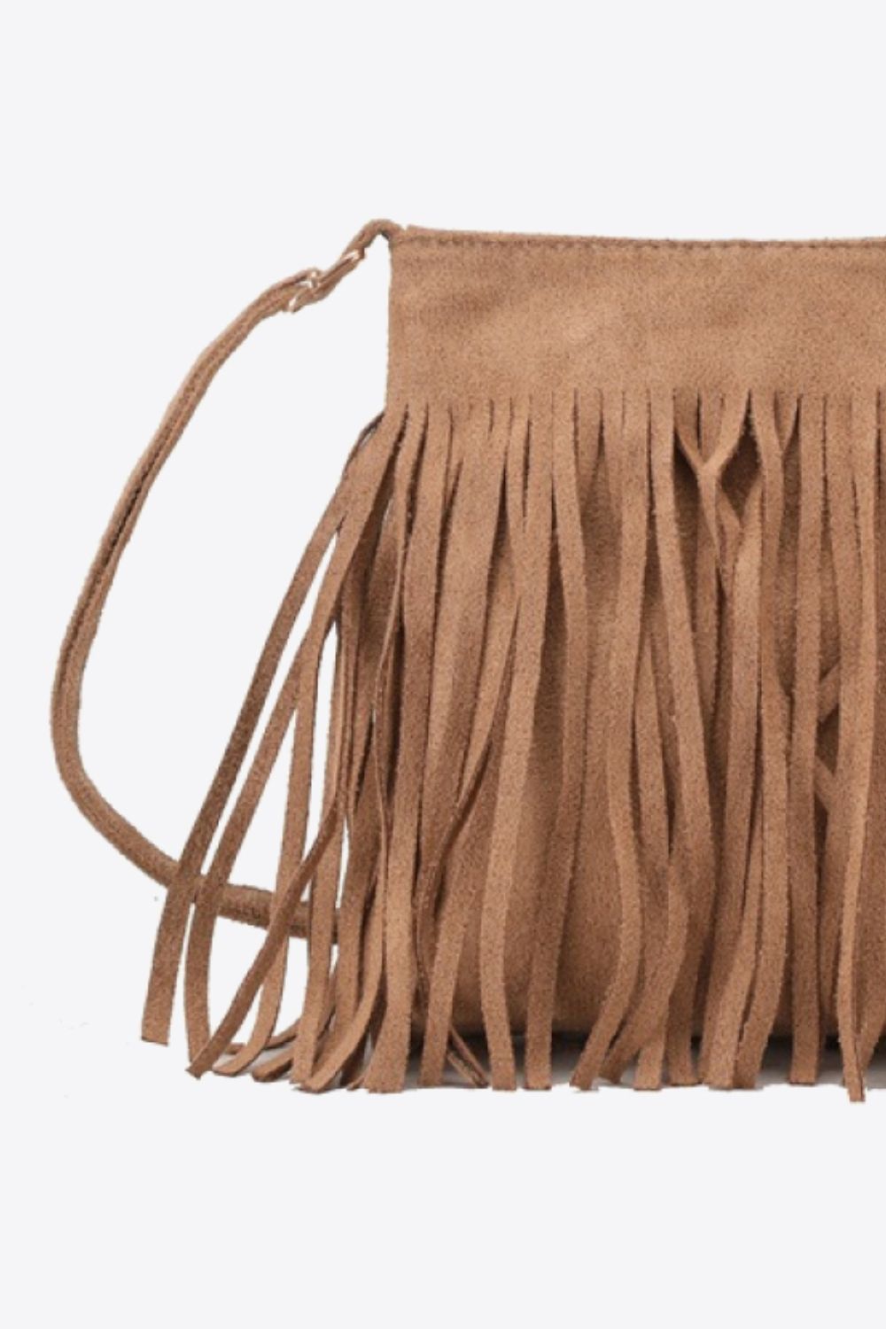 Adored PU Leather Crossbody Bag with Fringe - Lilixa.store