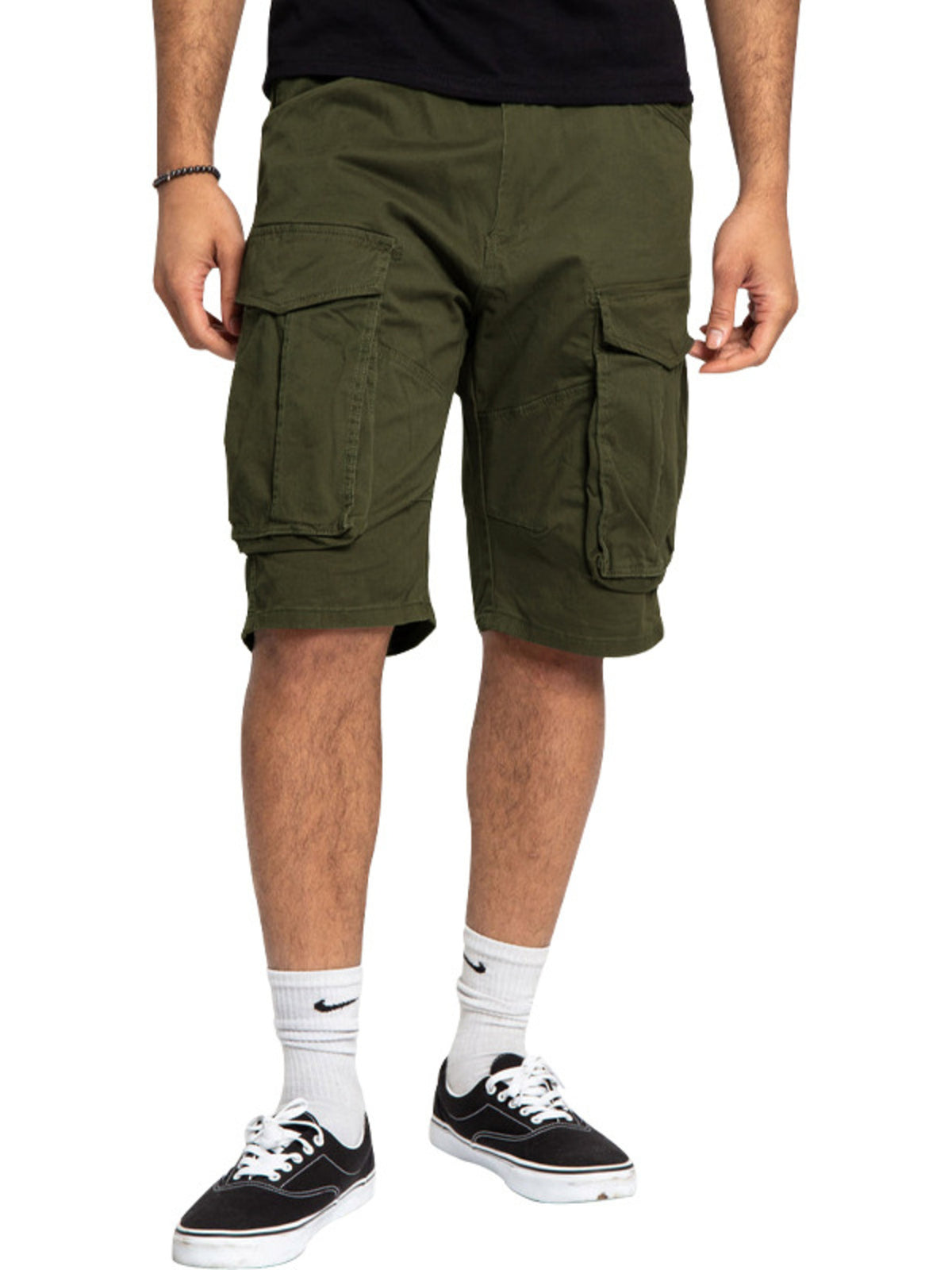 Men's Full Size Cargo Shorts with Multiple Pockets Plus Size, view 5