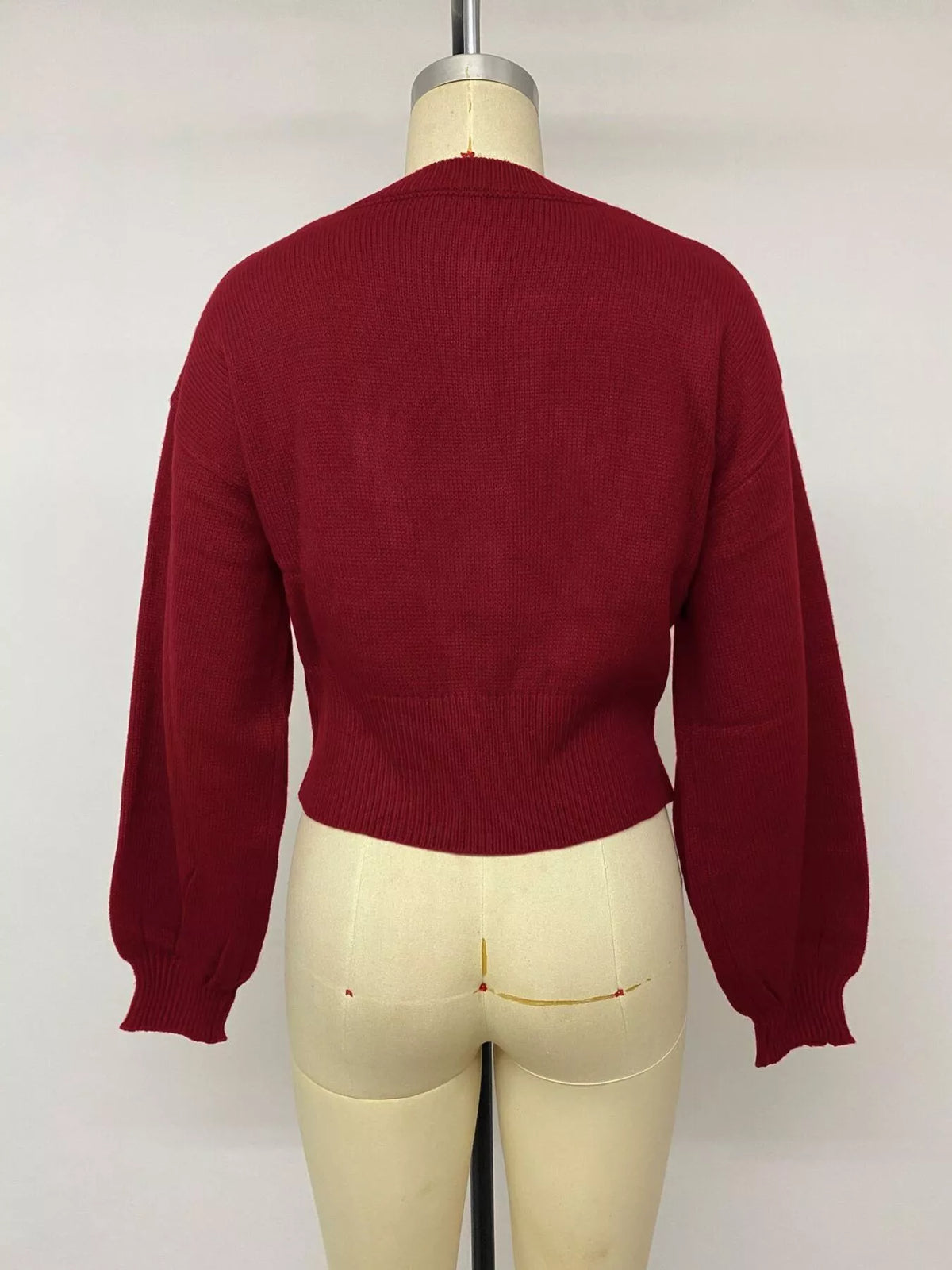 Heart-Button Knit Cardigan - Lilixa.store