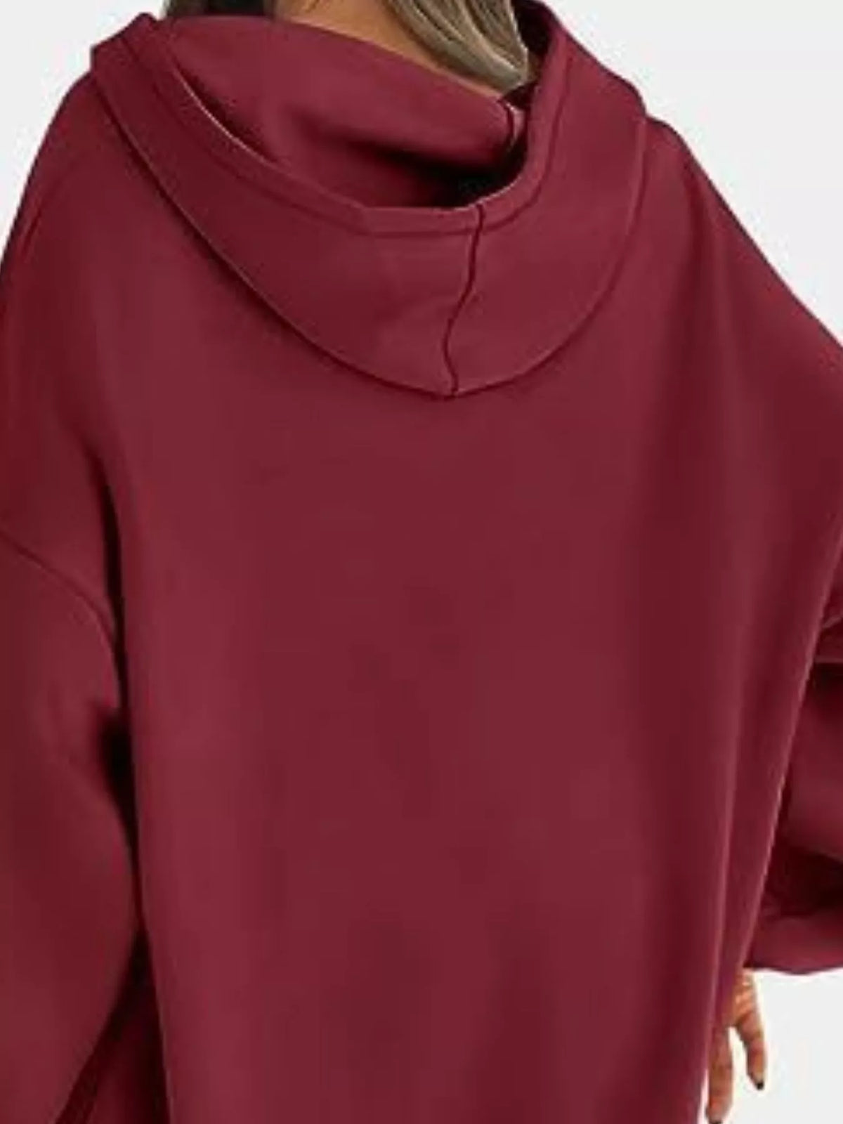 Drop Shoulder Long Sleeve Hoodie, view 22
