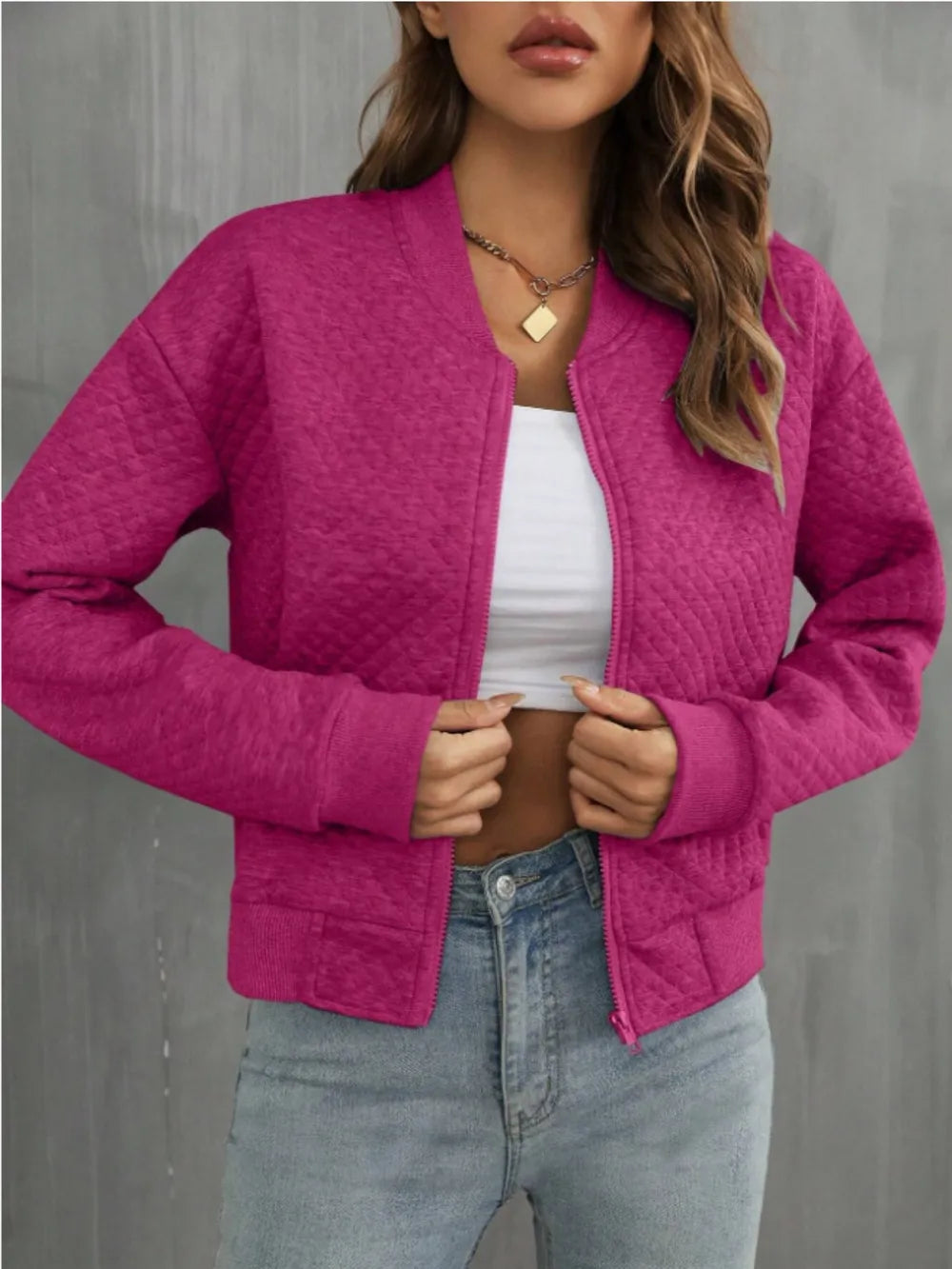 Zip Up Long Sleeve Jacket, view 14