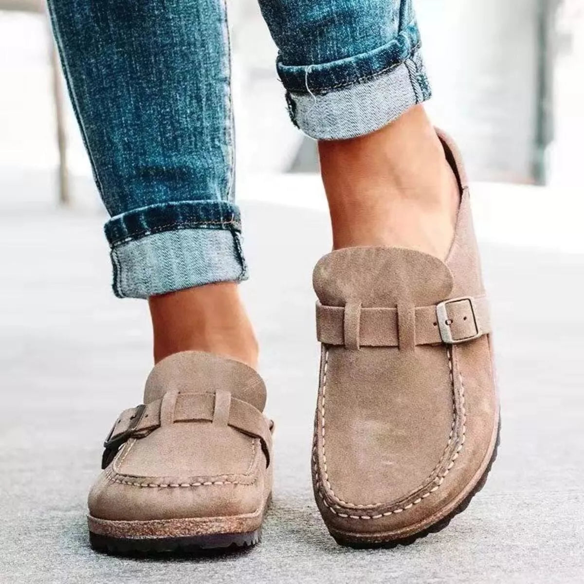 Round Toe Slip-Ons