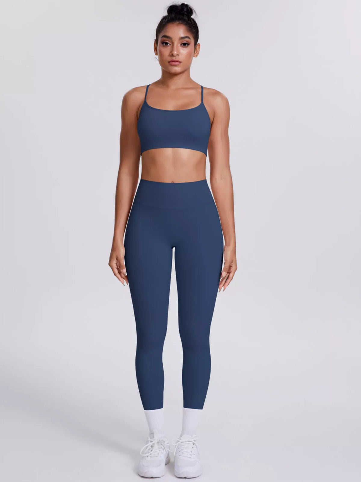 Criss-Cross Back Cami and Leggings Active Set - Lilixa.store