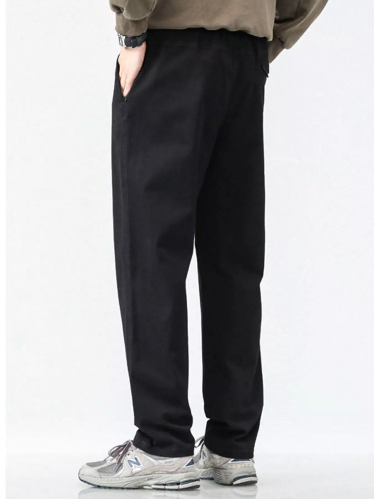 Men's Plus Size Casual Loose Fit Wide Leg Pants, view 3