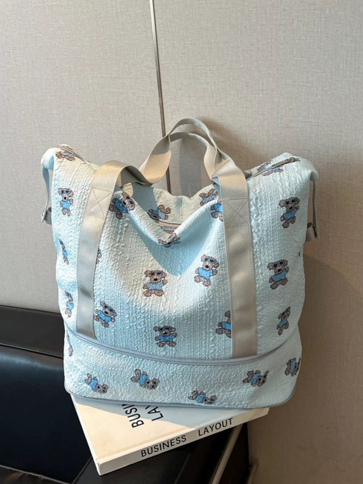 Teddy Bear Print Travel Bag - Lilixa.store