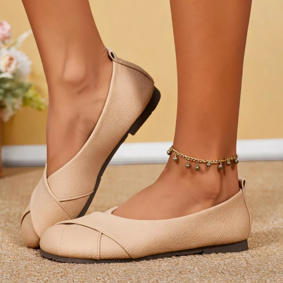 Round Toe Slip-Ons - Lilixa.store