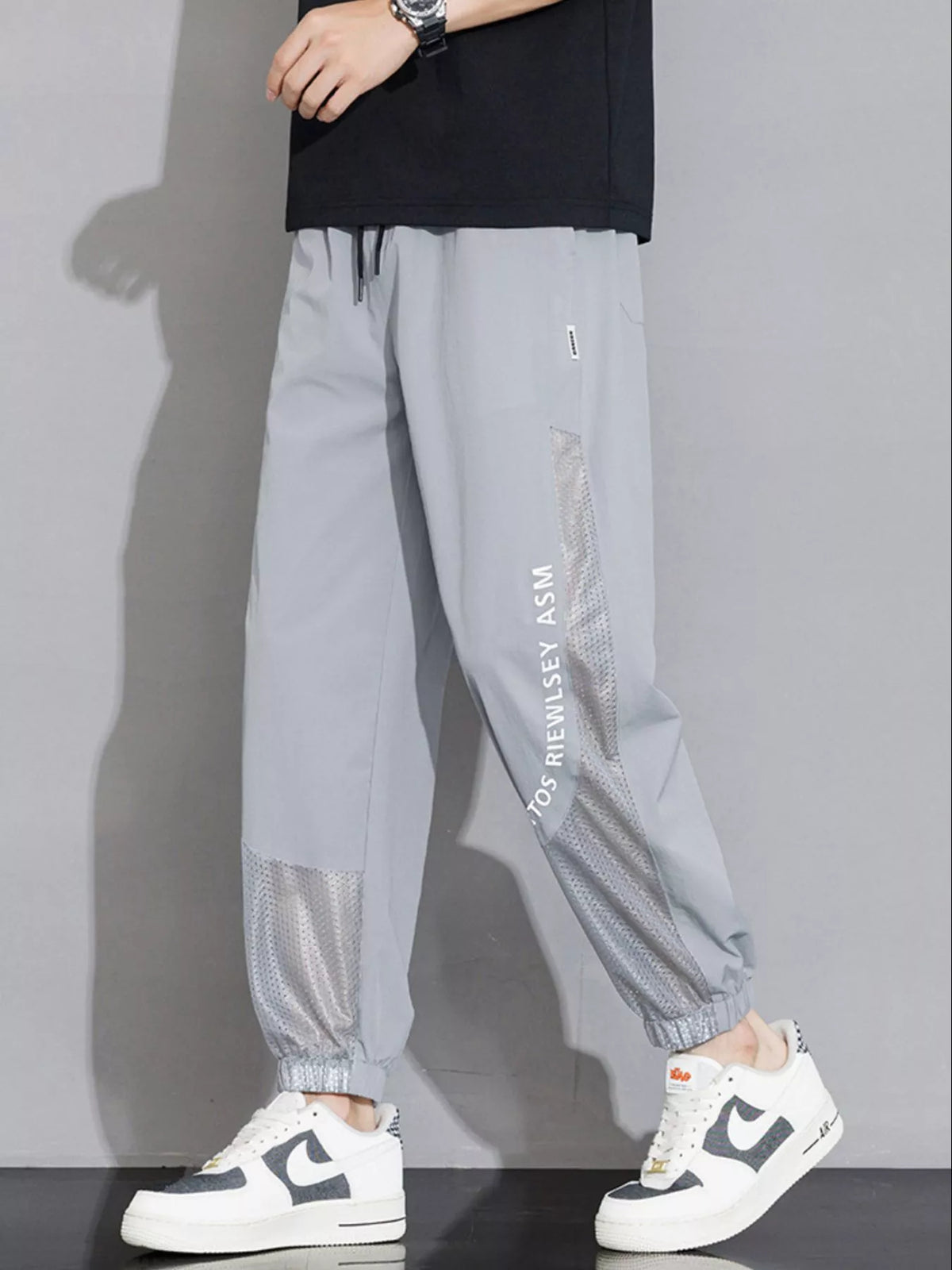 Men's Plus Size Wide Leg Pants, view 7