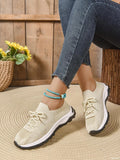 Mesh Knit Lace Up Athletic - Lilixa.store