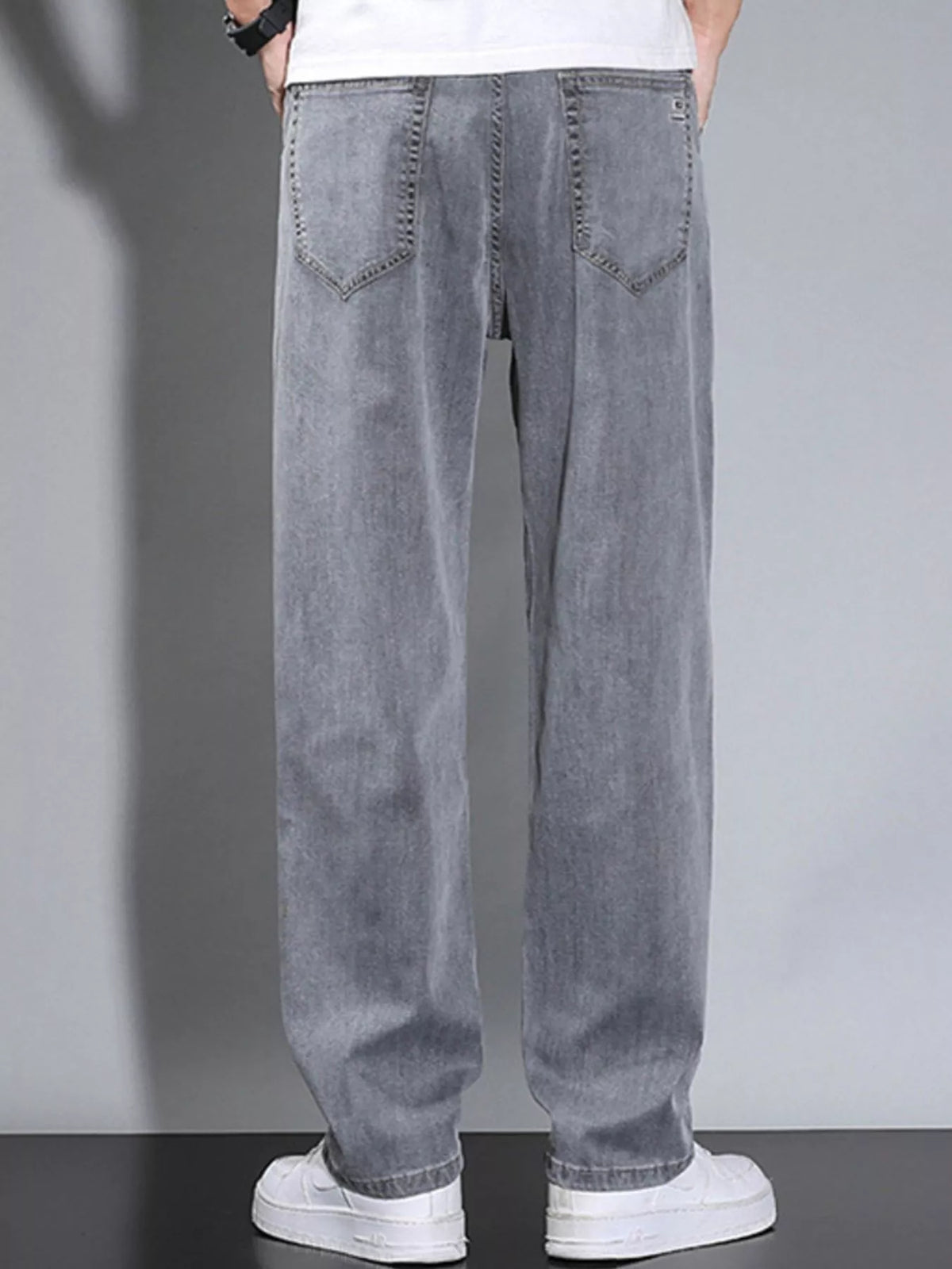 Men's Loose Fit Washed Jeans - Lilixa.store