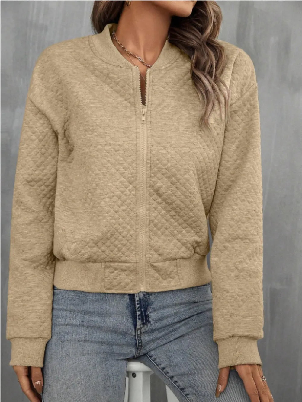Zip Up Long Sleeve Jacket, view 10