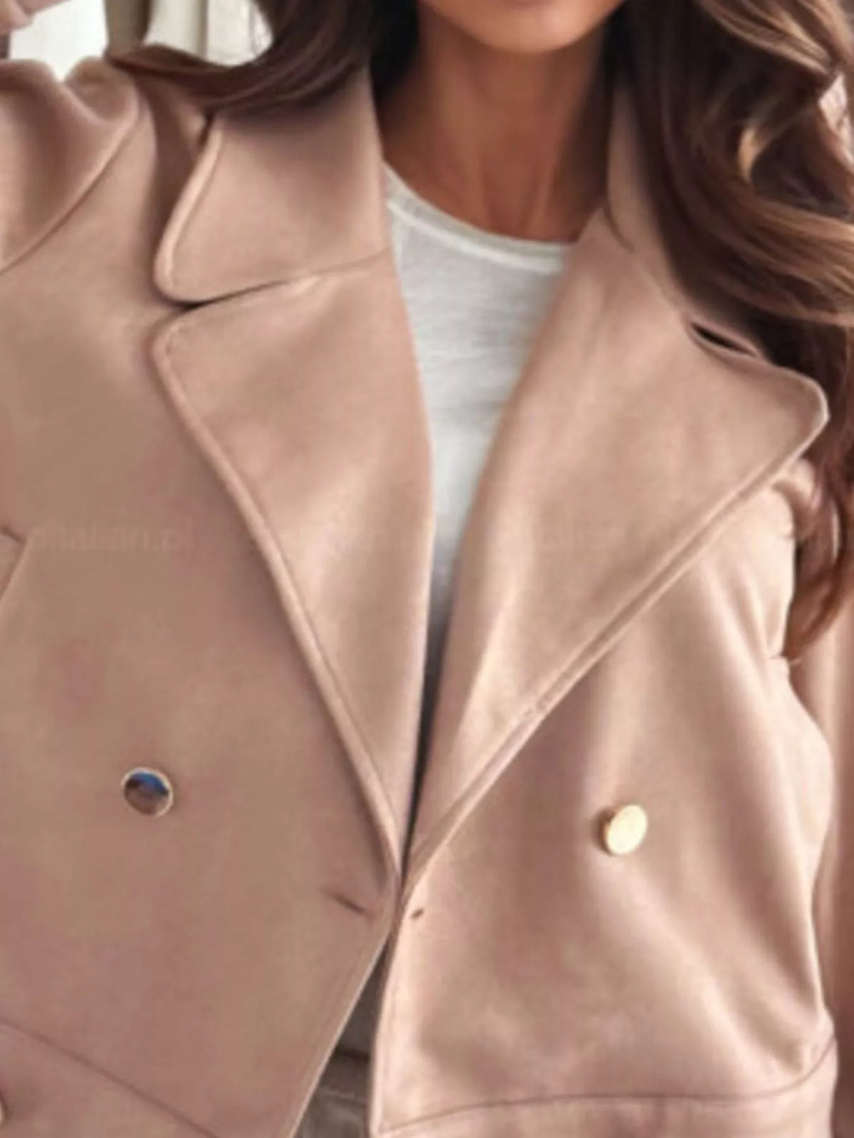 Double-Breasted Lapel Collar Jacket, view 9