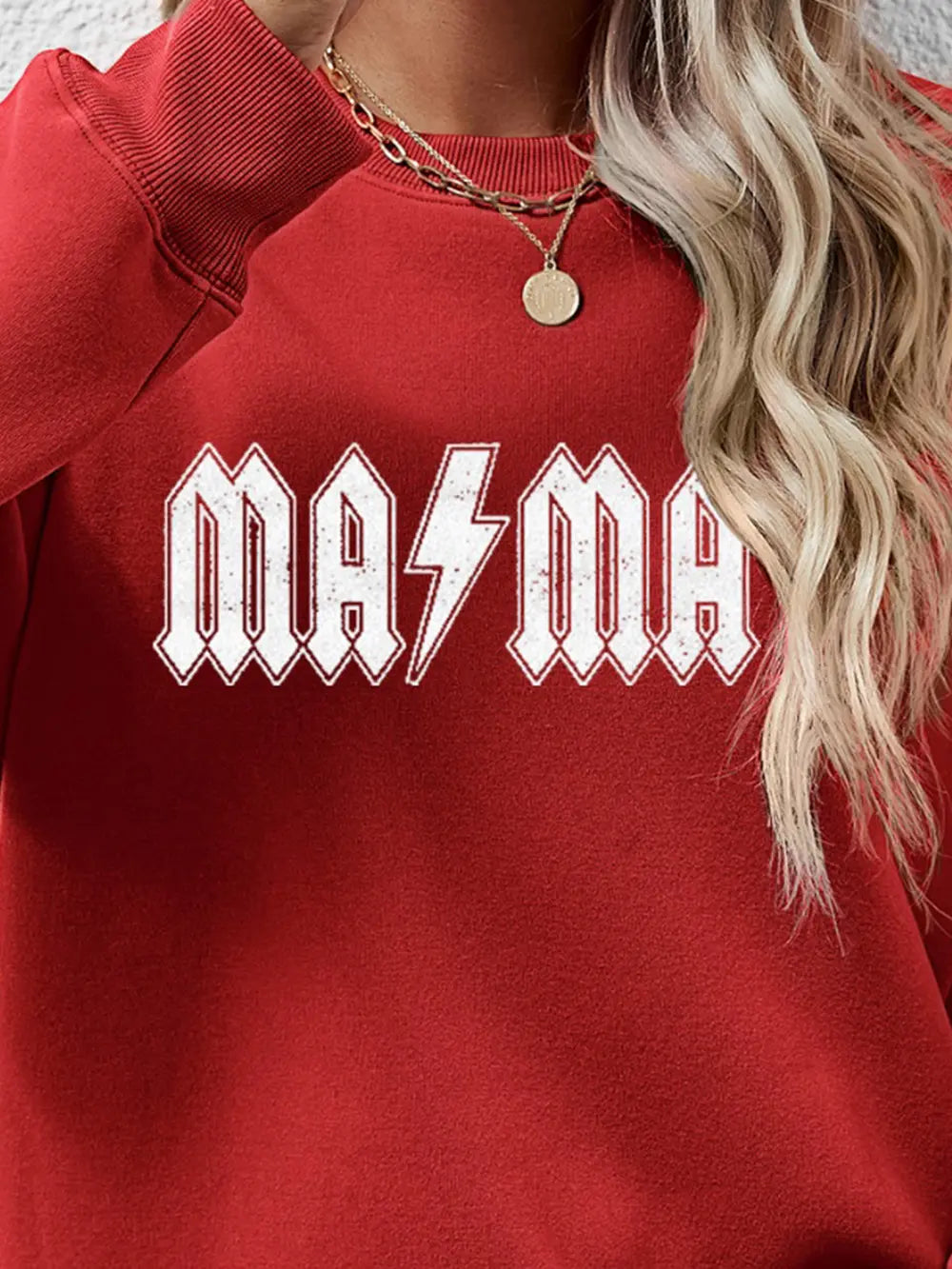 Letter Graphic Dropped Shoulder Sweatshirt, view 4