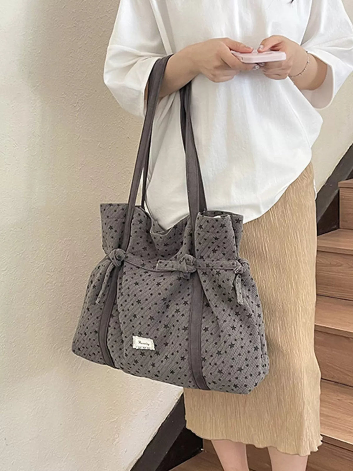 Star-Patterned Casual Shoulder Bag - Lilixa.store