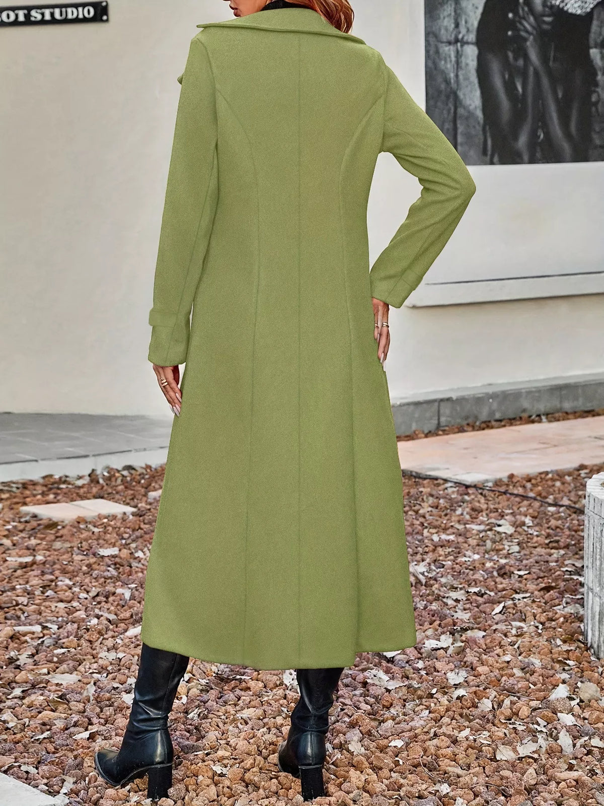 Double-Breasted Longline Coat