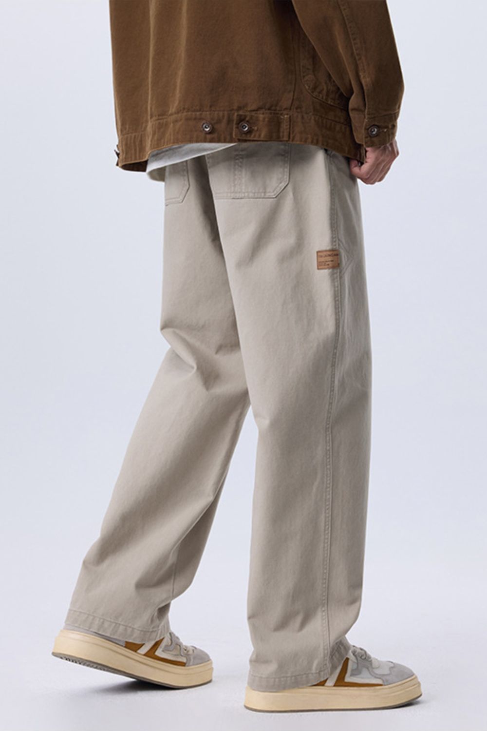 Men's Plus Size Wide Leg Pants, view 6