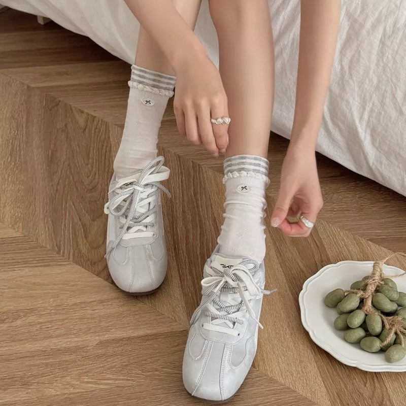 Breathable Cotton Casual Crew Socks Set