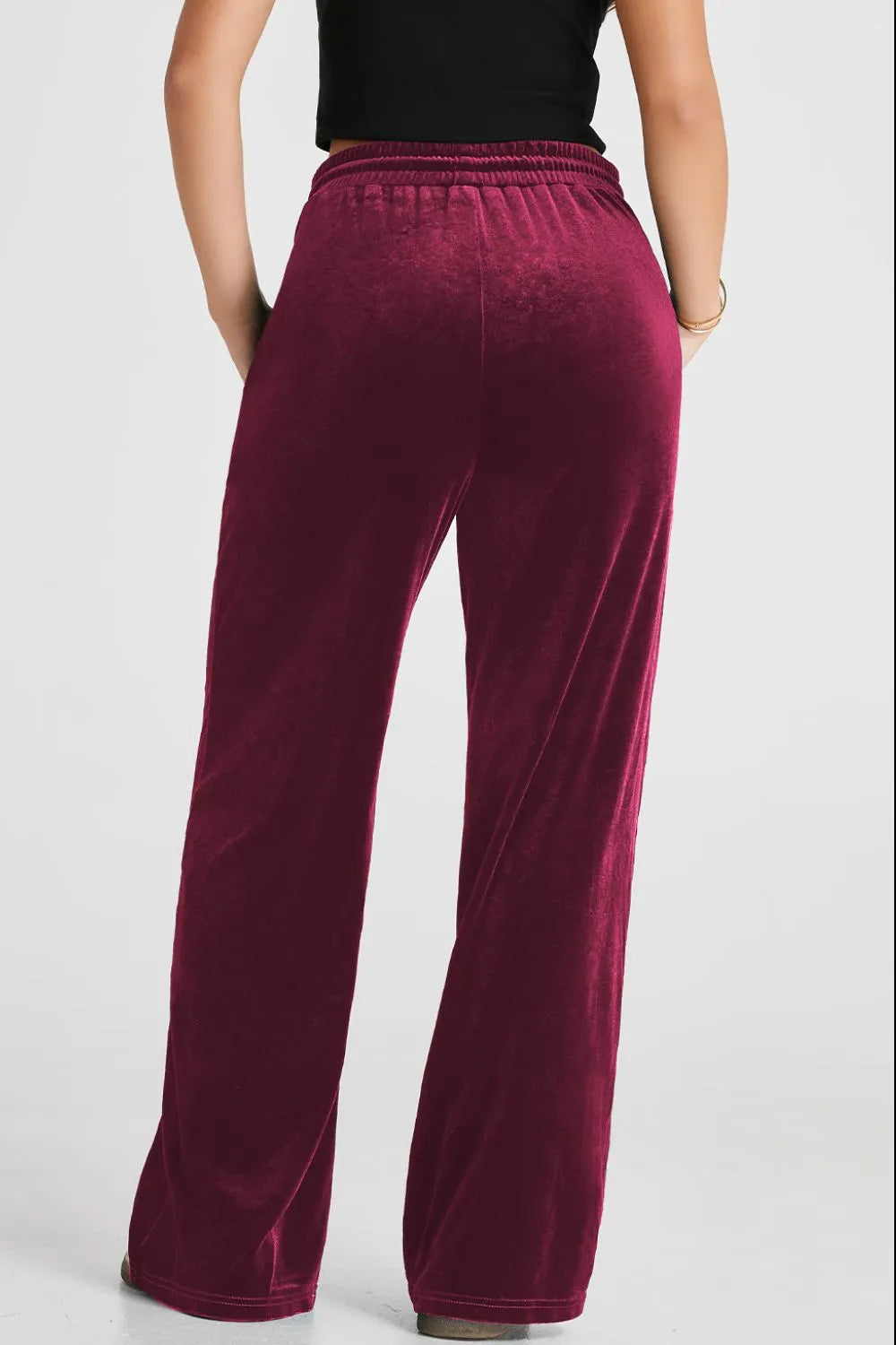 Drawstring Waist Wide Leg Active Pants - Lilixa.store