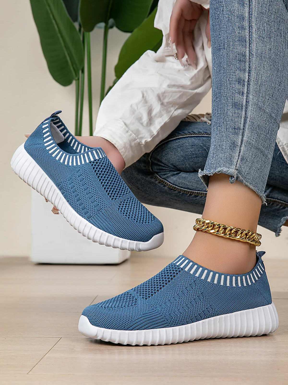 Breathable Knit Slip-On Athletic - Lilixa.store