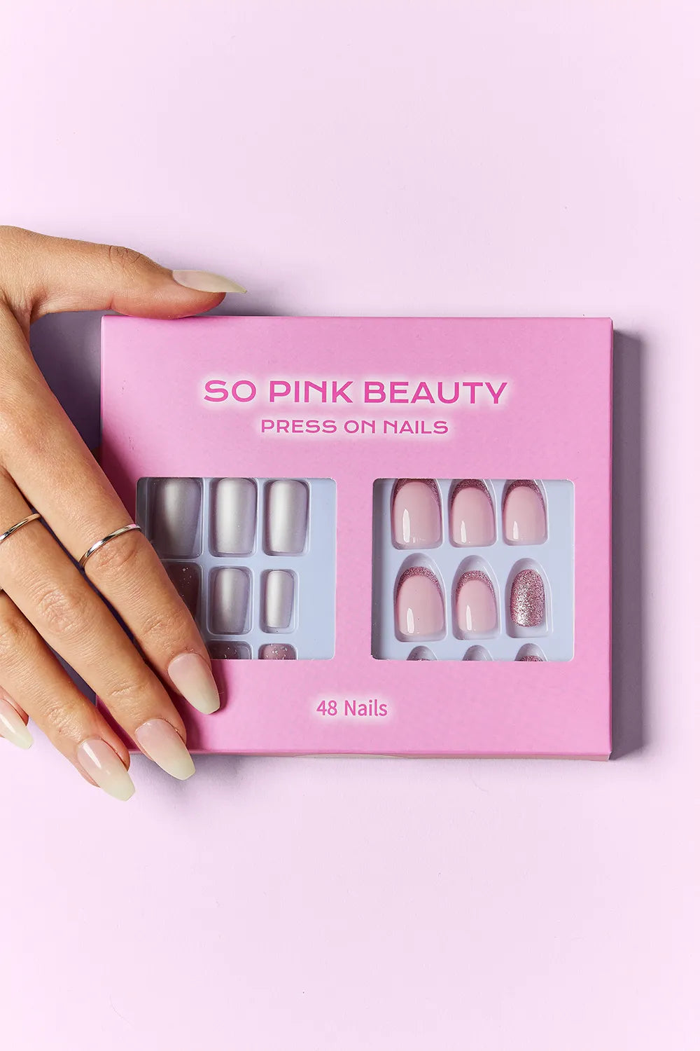 SO PINK BEAUTY Press On Nails 2 Packs - Lilixa.store