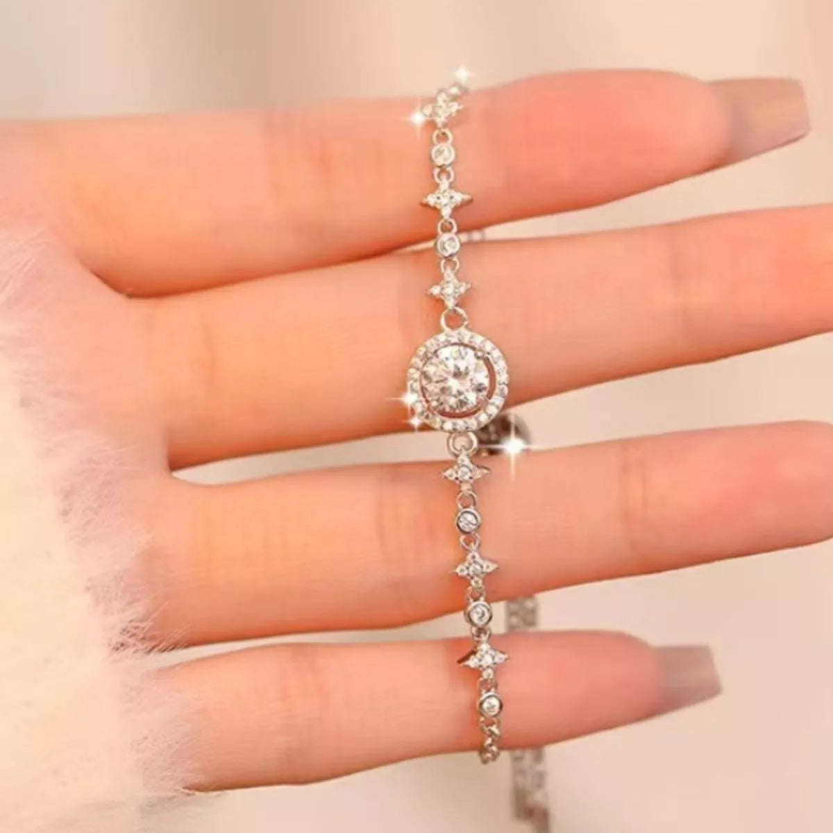 1 Carat Moissanite 925 Sterling Silver Bracelet - Lilixa.store