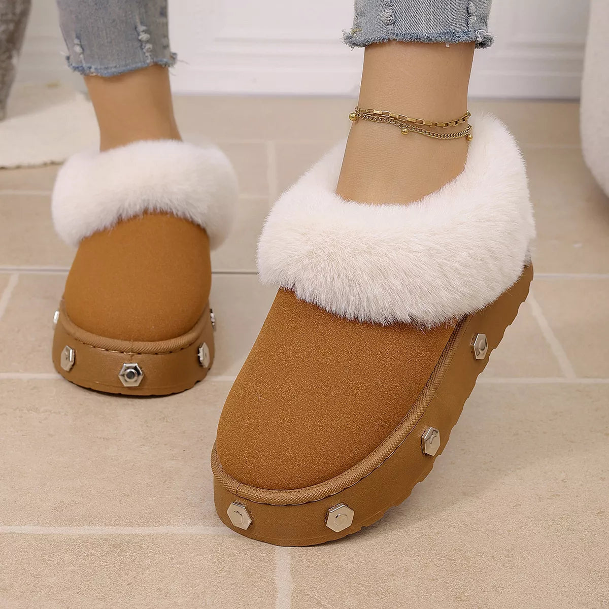 Round Toe Platform Boots - Lilixa.store