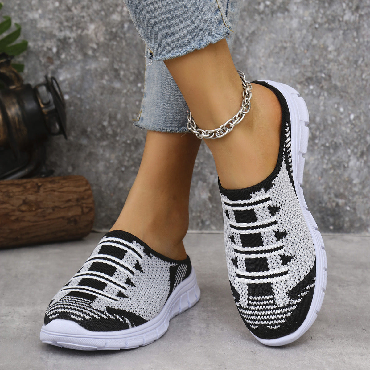 Breathable Knit Slip-Ons, view 2