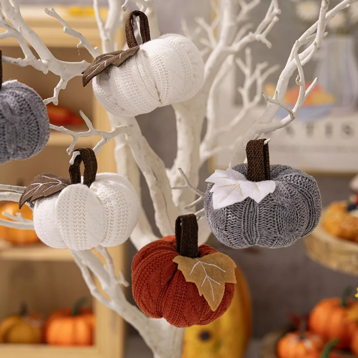 Knitted Pumpkin Decorative Ornaments - Lilixa.store